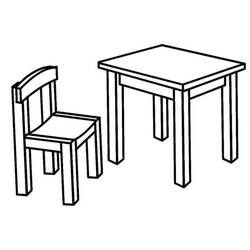 椅子 (物)ぬりえ #180468 印刷して色を塗る