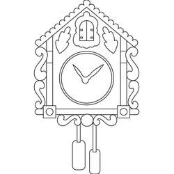 時計 (物)ぬりえ #172811 印刷して色を塗る