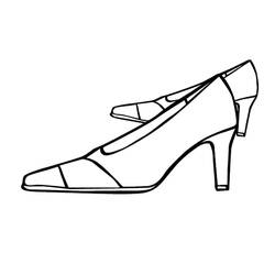 靴 (物)ぬりえ #211594 印刷して色を塗る