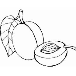 Dessin à colorier: Abricot (Alimentation et Nutrition) #184240 - Coloriages à Imprimer Gratuits