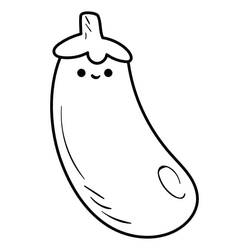 Dessin à colorier: Aubergine (Alimentation et Nutrition) #207469 - Coloriages à Imprimer Gratuits