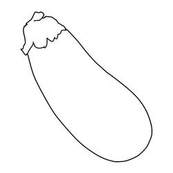 Dessin à colorier: Aubergine (Alimentation et Nutrition) #207473 - Coloriages à Imprimer Gratuits