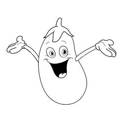 Dessin à colorier: Aubergine (Alimentation et Nutrition) #207476 - Coloriages à Imprimer Gratuits
