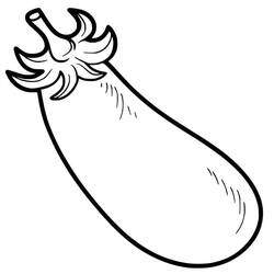 Dessin à colorier: Aubergine (Alimentation et Nutrition) #207477 - Coloriages à Imprimer Gratuits