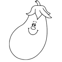 Dessin à colorier: Aubergine (Alimentation et Nutrition) #207479 - Coloriages à Imprimer Gratuits