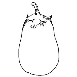 Dessin à colorier: Aubergine (Alimentation et Nutrition) #207480 - Coloriages à Imprimer Gratuits
