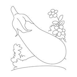 Dessin à colorier: Aubergine (Alimentation et Nutrition) #207482 - Coloriages à Imprimer Gratuits