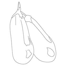 Dessin à colorier: Aubergine (Alimentation et Nutrition) #207484 - Coloriages à Imprimer Gratuits