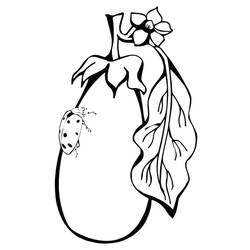Dessin à colorier: Aubergine (Alimentation et Nutrition) #207486 - Coloriages à Imprimer Gratuits