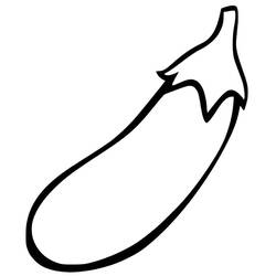 Dessin à colorier: Aubergine (Alimentation et Nutrition) #207487 - Coloriages à Imprimer Gratuits