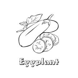 Dessin à colorier: Aubergine (Alimentation et Nutrition) #207488 - Coloriages à Imprimer Gratuits