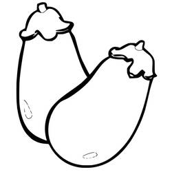 Dessin à colorier: Aubergine (Alimentation et Nutrition) #207489 - Coloriages à Imprimer Gratuits