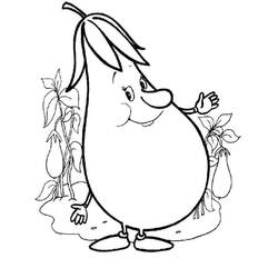 Dessin à colorier: Aubergine (Alimentation et Nutrition) #207492 - Coloriages à Imprimer Gratuits