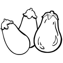 Dessin à colorier: Aubergine (Alimentation et Nutrition) #207495 - Coloriages à Imprimer Gratuits