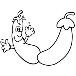 Dessin à colorier: Aubergine (Alimentation et Nutrition) #207496 - Coloriages à Imprimer Gratuits