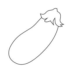 Dessin à colorier: Aubergine (Alimentation et Nutrition) #207497 - Coloriages à Imprimer Gratuits