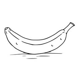 Dessin à colorier: Banane (Alimentation et Nutrition) #199022 - Coloriages à Imprimer Gratuits