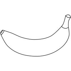 Dessin à colorier: Banane (Alimentation et Nutrition) #199029 - Coloriages à Imprimer Gratuits