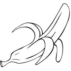 Dessin à colorier: Banane (Alimentation et Nutrition) #199030 - Coloriages à Imprimer Gratuits