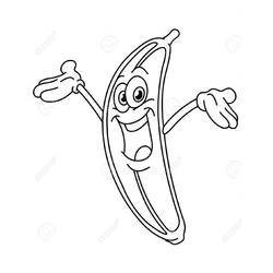Dessin à colorier: Banane (Alimentation et Nutrition) #199035 - Coloriages à Imprimer Gratuits