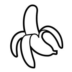 Dessin à colorier: Banane (Alimentation et Nutrition) #199036 - Coloriages à Imprimer Gratuits