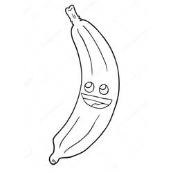 Dessin à colorier: Banane (Alimentation et Nutrition) #199037 - Coloriages à Imprimer Gratuits
