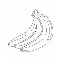 Dessin à colorier: Banane (Alimentation et Nutrition) #199038 - Coloriages à Imprimer Gratuits