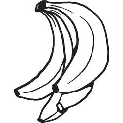 Dessin à colorier: Banane (Alimentation et Nutrition) #199039 - Coloriages à Imprimer Gratuits
