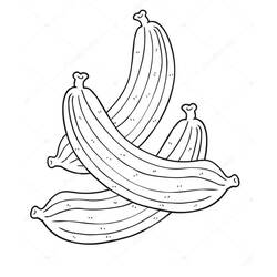 Dessin à colorier: Banane (Alimentation et Nutrition) #199044 - Coloriages à Imprimer Gratuits
