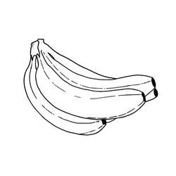 Dessin à colorier: Banane (Alimentation et Nutrition) #199045 - Coloriages à Imprimer Gratuits
