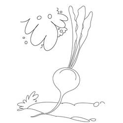 Dessin à colorier: Betterave (Alimentation et Nutrition) #213804 - Coloriages à Imprimer Gratuits