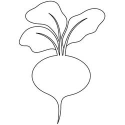 Dessin à colorier: Betterave (Alimentation et Nutrition) #213813 - Coloriages à Imprimer Gratuits