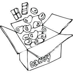 Dessin à colorier: Bonbons (Alimentation et Nutrition) #190782 - Coloriages à Imprimer Gratuits