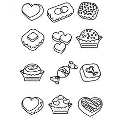 Dessin à colorier: Bonbons (Alimentation et Nutrition) #190790 - Coloriages à Imprimer Gratuits