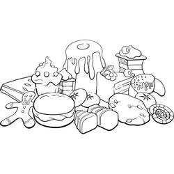 Dessin à colorier: Bonbons (Alimentation et Nutrition) #190793 - Coloriages à Imprimer Gratuits