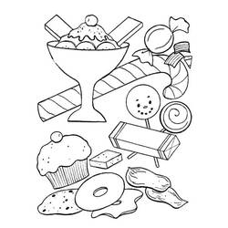 Dessin à colorier: Bonbons (Alimentation et Nutrition) #190799 - Coloriages à Imprimer Gratuits