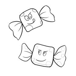 Dessin à colorier: Bonbons (Alimentation et Nutrition) #190810 - Coloriages à Imprimer Gratuits