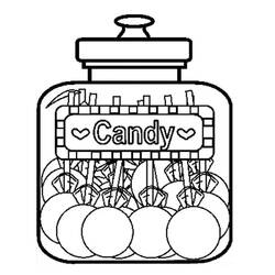 Dessin à colorier: Bonbons (Alimentation et Nutrition) #190817 - Coloriages à Imprimer Gratuits