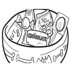Dessin à colorier: Bonbons (Alimentation et Nutrition) #190818 - Coloriages à Imprimer Gratuits