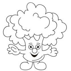 Dessin à colorier: Brocoli (Alimentation et Nutrition) #203708 - Coloriages à Imprimer Gratuits