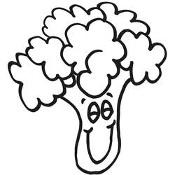 Dessin à colorier: Brocoli (Alimentation et Nutrition) #203709 - Coloriages à Imprimer Gratuits