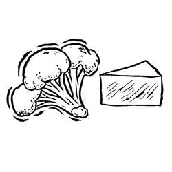 Dessin à colorier: Brocoli (Alimentation et Nutrition) #203710 - Coloriages à Imprimer Gratuits