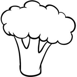 Dessin à colorier: Brocoli (Alimentation et Nutrition) #203720 - Coloriages à Imprimer Gratuits