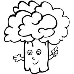 Dessin à colorier: Brocoli (Alimentation et Nutrition) #203721 - Coloriages à Imprimer Gratuits
