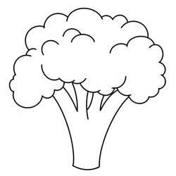 Dessin à colorier: Brocoli (Alimentation et Nutrition) #203723 - Coloriages à Imprimer Gratuits
