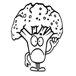 Dessin à colorier: Brocoli (Alimentation et Nutrition) #203724 - Coloriages à Imprimer Gratuits