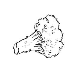 Dessin à colorier: Brocoli (Alimentation et Nutrition) #203726 - Coloriages à Imprimer Gratuits