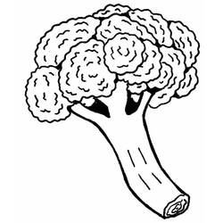 Dessin à colorier: Brocoli (Alimentation et Nutrition) #203731 - Coloriages à Imprimer Gratuits