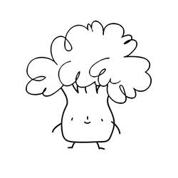 Dessin à colorier: Brocoli (Alimentation et Nutrition) #203732 - Coloriages à Imprimer Gratuits