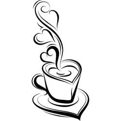 Dessin à colorier: Café (Alimentation et Nutrition) #210502 - Coloriages à Imprimer Gratuits